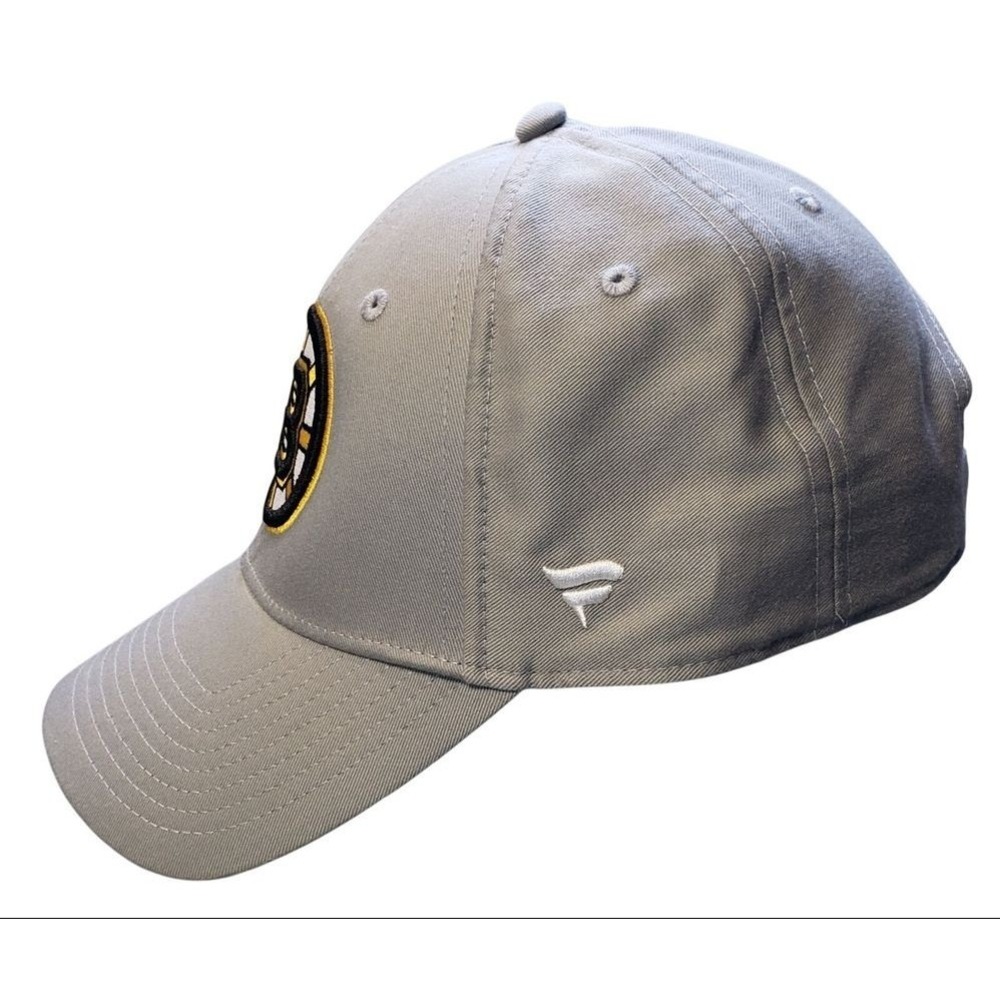 Boston Bruins Gray Adjustable NHL Cap Hat - Unisex, Embroidered Logo Patch - Picture 2 of 11